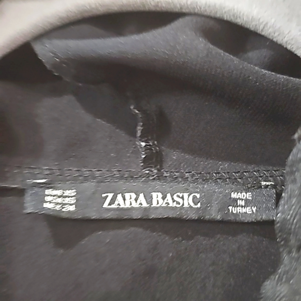 Zara Basic Color Block Spring Jacket Blk & Pink Xs - image 8